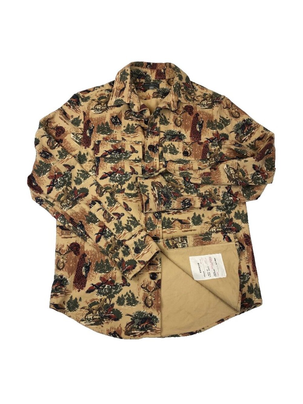 LL Bean Mens Signature 1933 Chamois Cloth Flannel Shirt  Regular Small Hunting